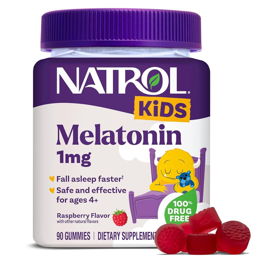 Natrol Melatonina para niños de 1 mg, suplemento para un sueño reparador, gomitas para dormir para niños, 90 gomitas🇨🇱