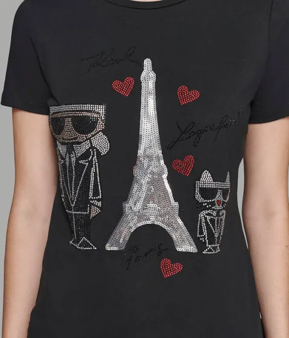 Polera Karl Lagerfeld Black 🇨🇱